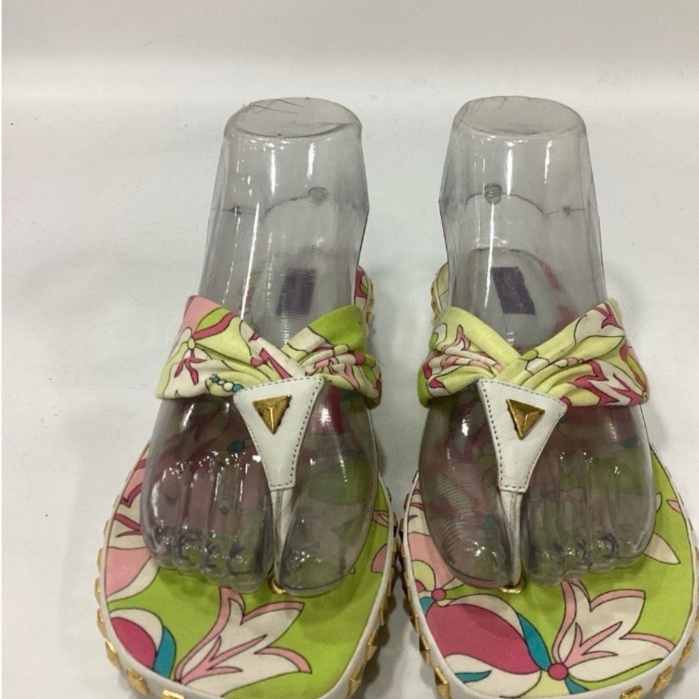 Emilio Pucci Multicolor Floral Sandals